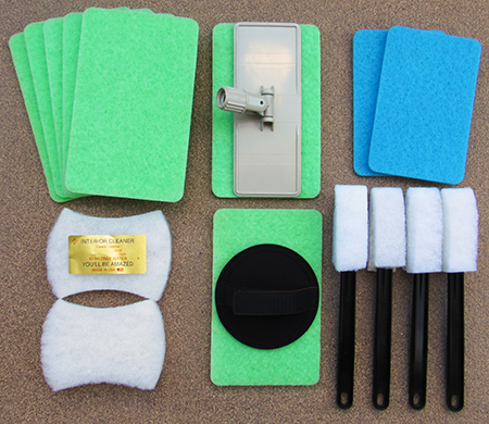 BOSS Aircraft Cleaning Kit Part 64080 with cleaning pads and holders